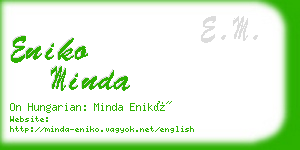 eniko minda business card